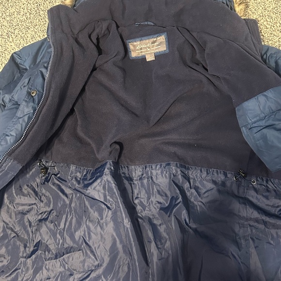 Eddie Bauer Women's Blue Down Puffer Coat - Picture 8 of 11